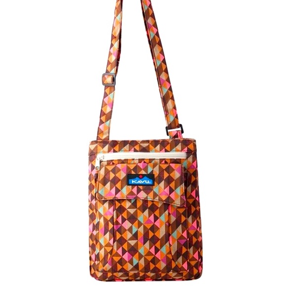 Kavu Bags Kavu Womens Jumble Dash Keeper Crossbody Bag Os Pink